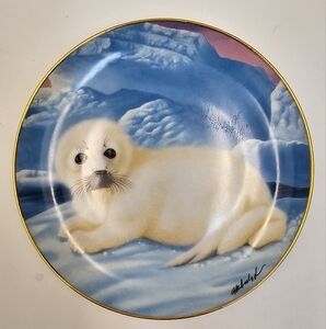 Franklin Mint "On his own" Limited Edition Plate by Wepplo. There are additi